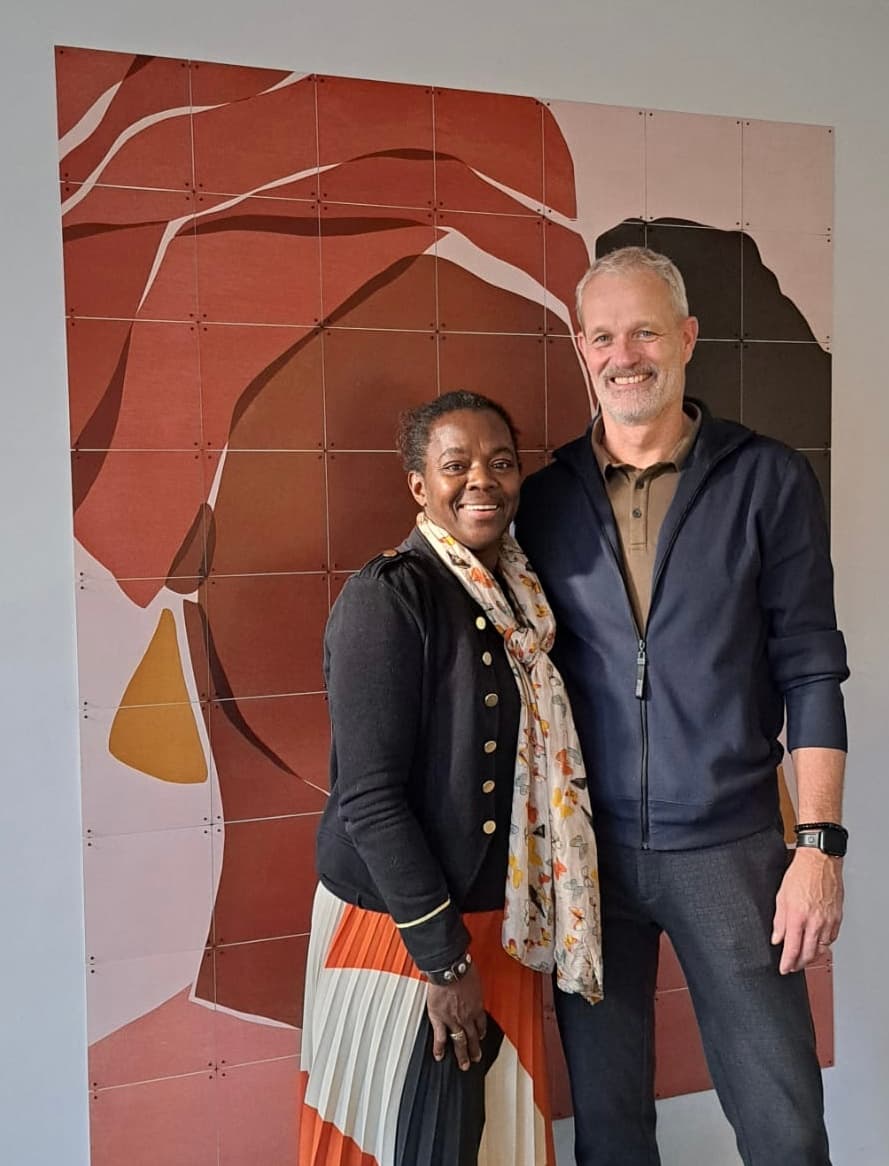 Wendy Clijdesdale en Peter van der Plas, oprichters van Stichting Inspired by Timba